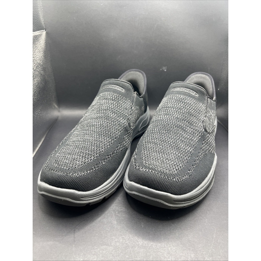 Skechers Hands Free Slip-Ins Arch Fit Motley Atlee Black Mens 10.5 Extra Wide